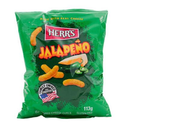 JALAPENO CHEESE CURLS, HERR'S