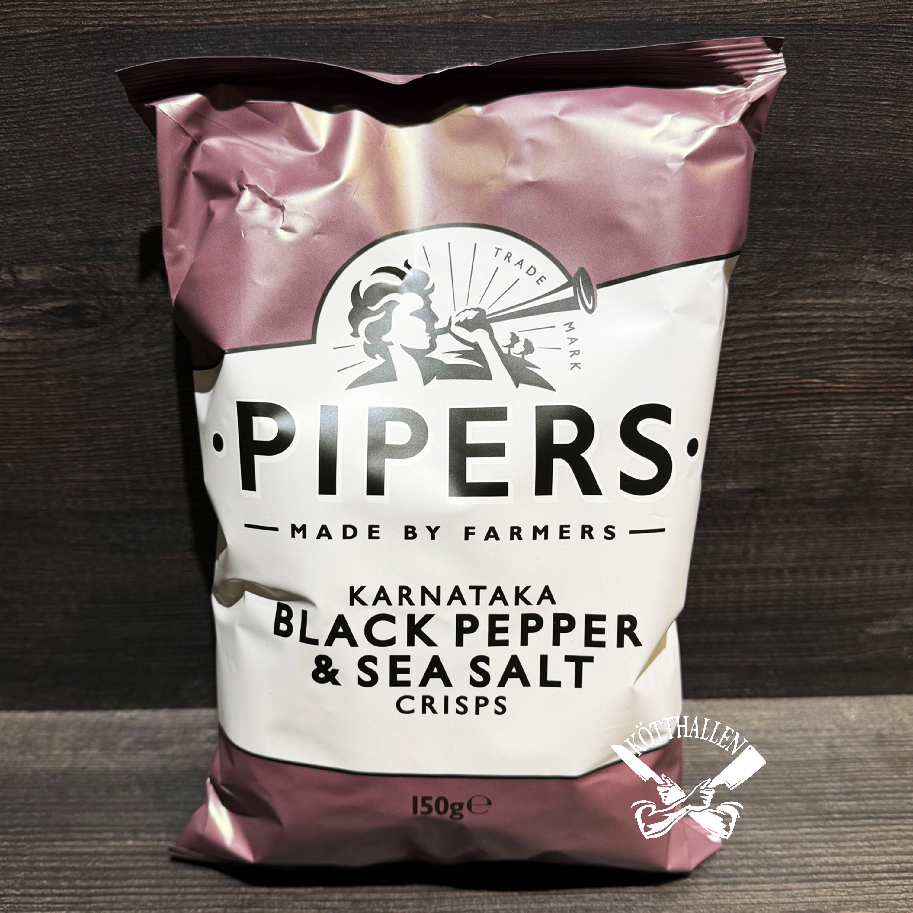 BLACK PEPPER & SEA SALT CRISPS, PIPERS