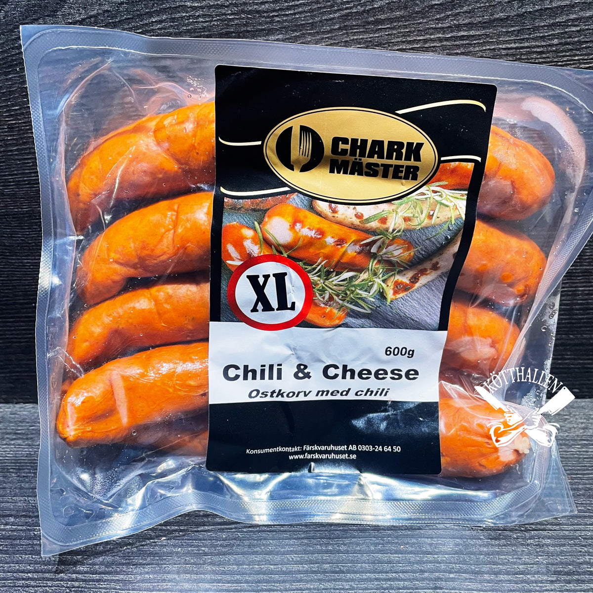 CHILI CHEESE KORV, CHARKMÄSTER