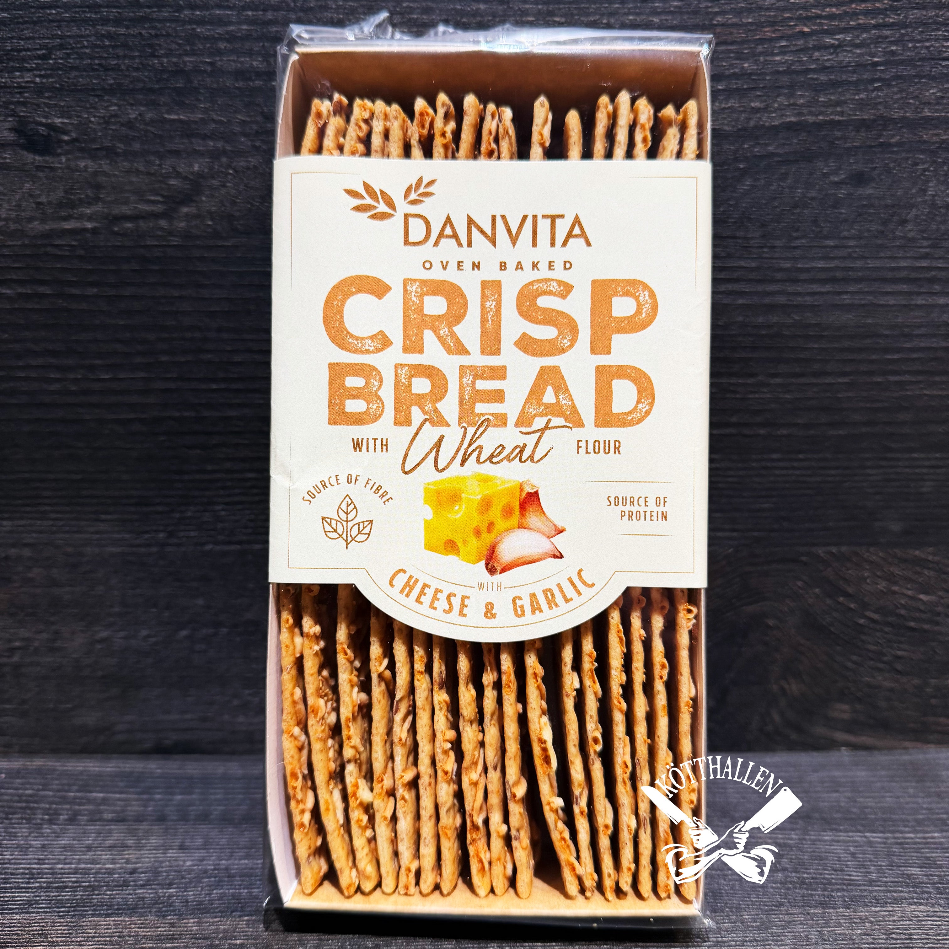 CRISP BREAD CHEESE & GARLIC, DANVITA