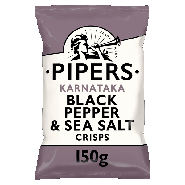BLACK PEPPER & SEA SALT CRISPS, PIPERS