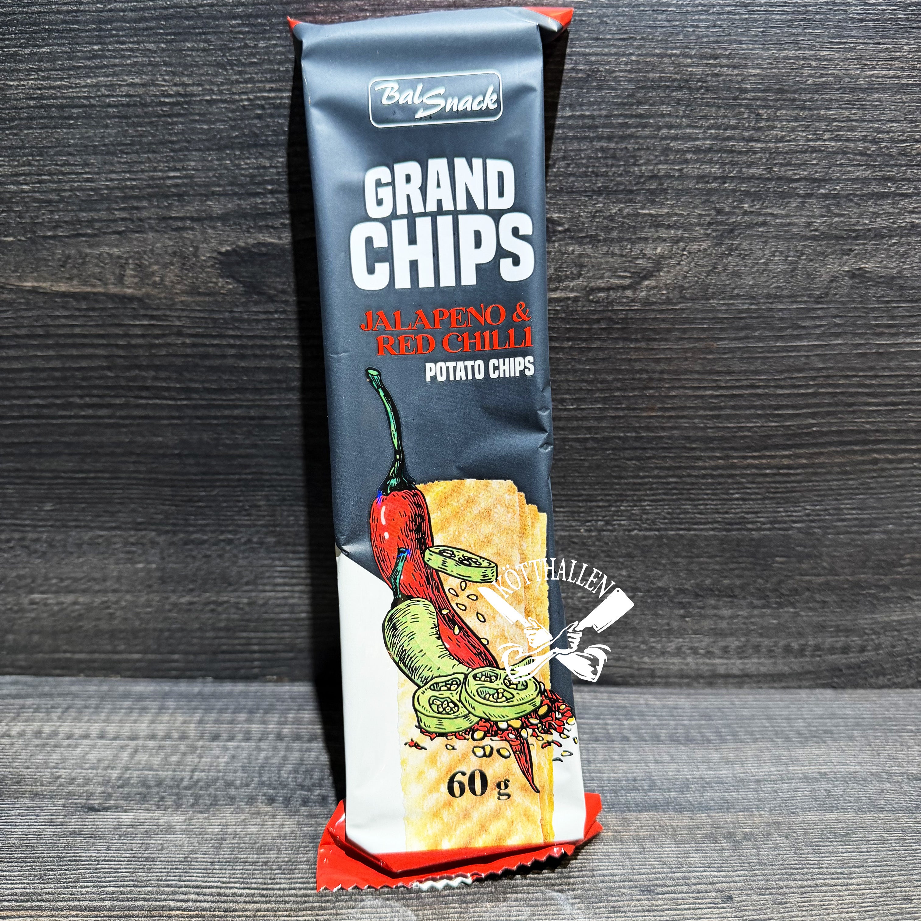 GRAND CHIPS JALAPEÑO & RED CHILLI, BALSNACK