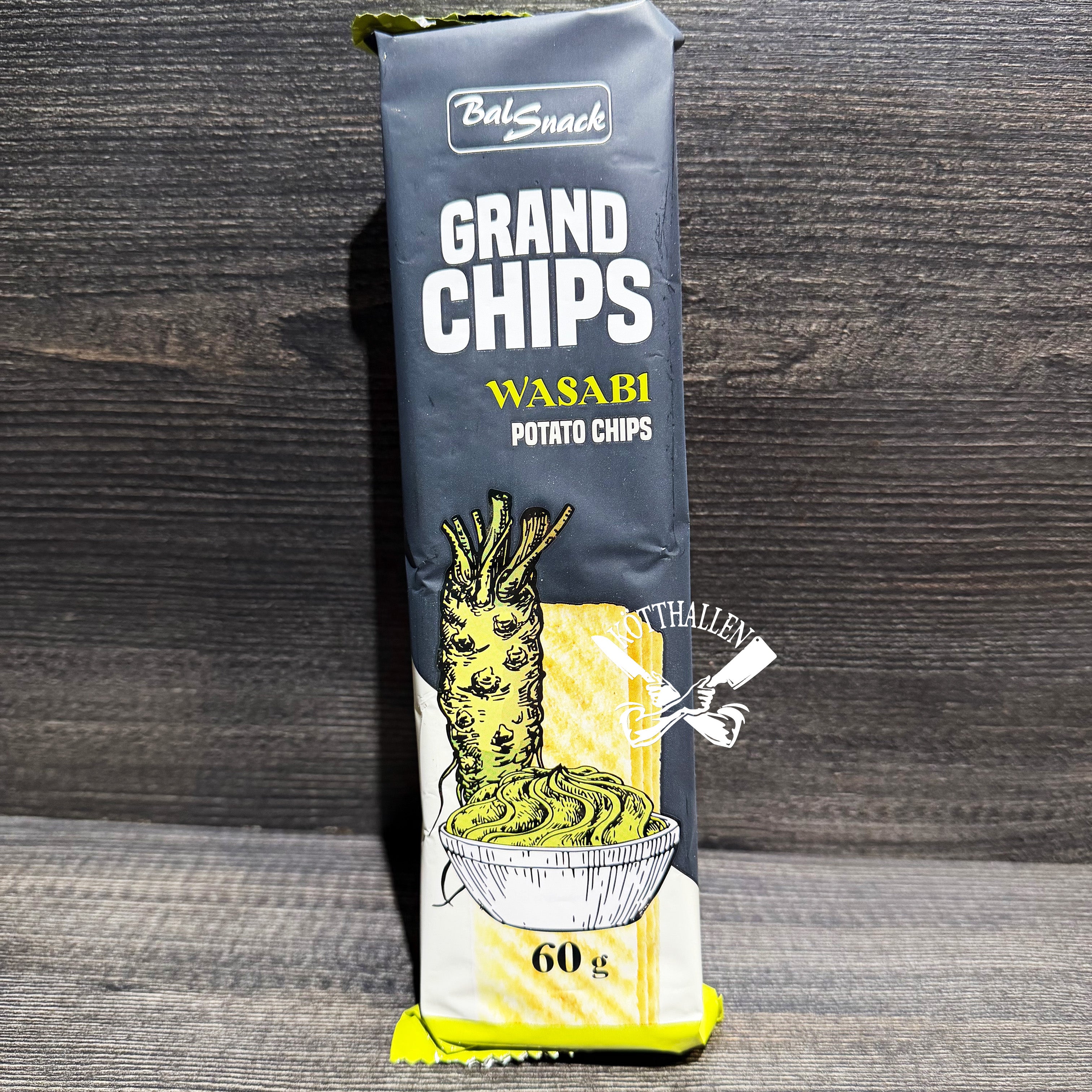GRAND CHIPS WASABI, BALSNACK