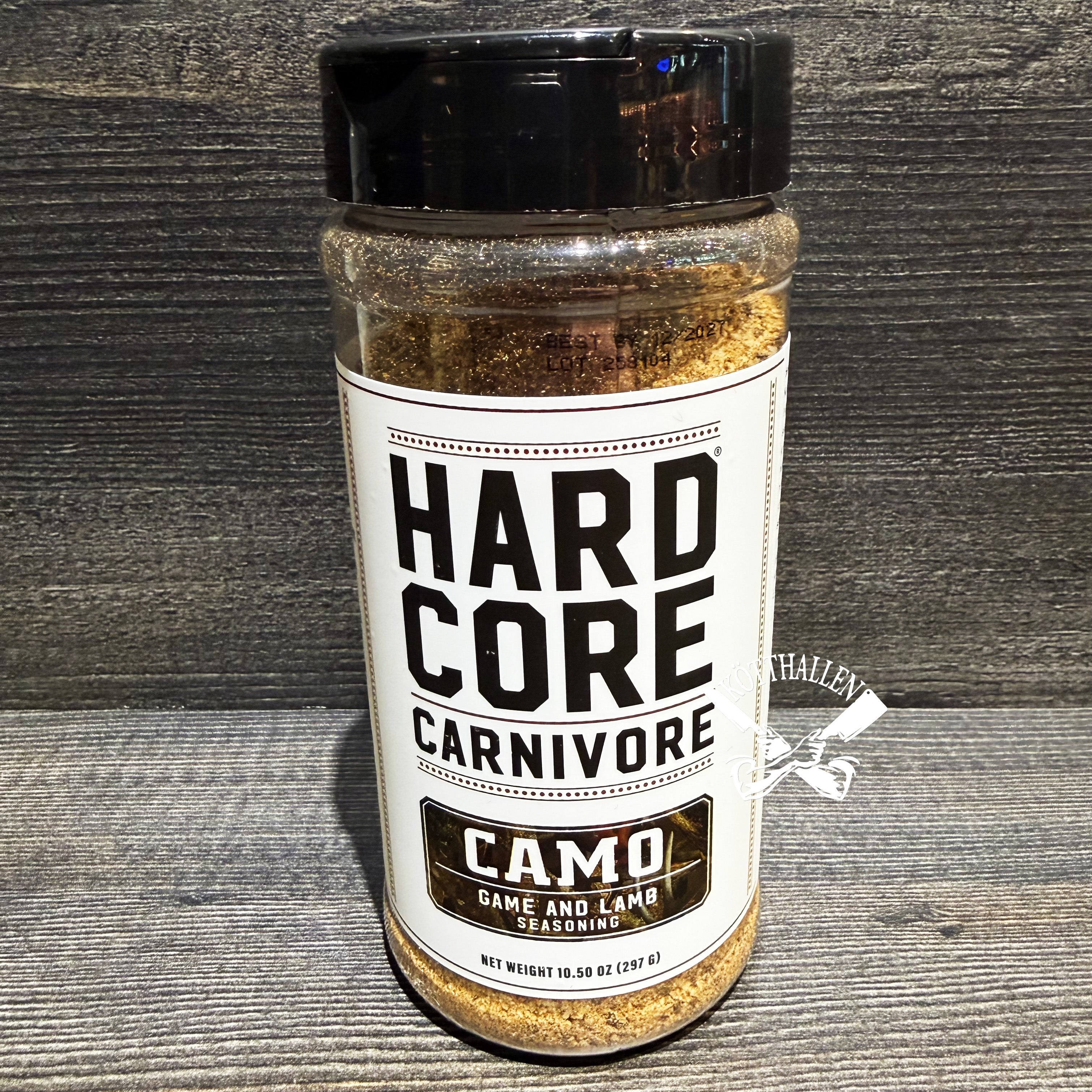 HARDCORE CARNIVORE CAMO GAME AND LAMB SEASONING, HARDCORE CARNIVORE