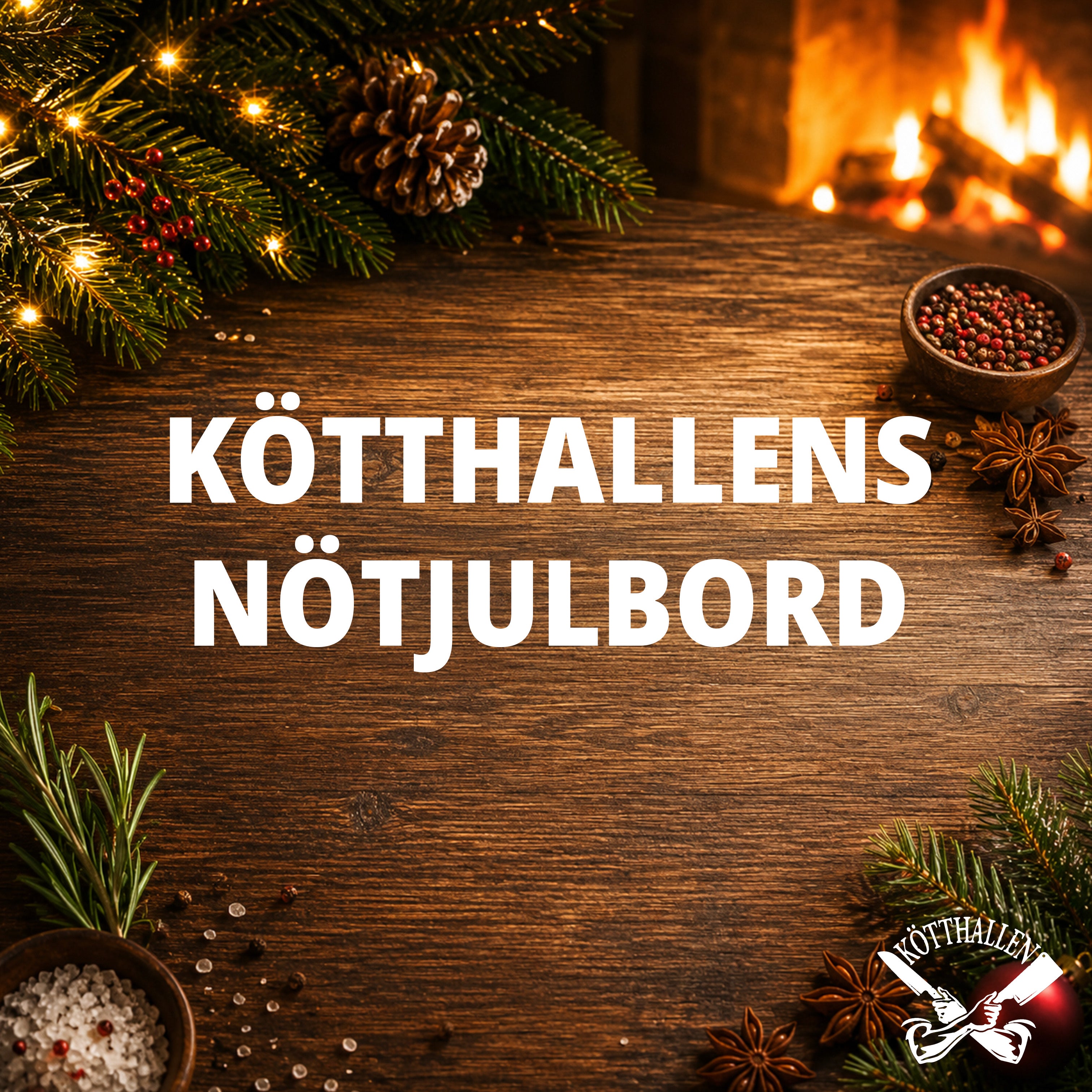 -BUTIKSUPPHÄMTNING- KÖTTHALLENS NÖTJULBORD
