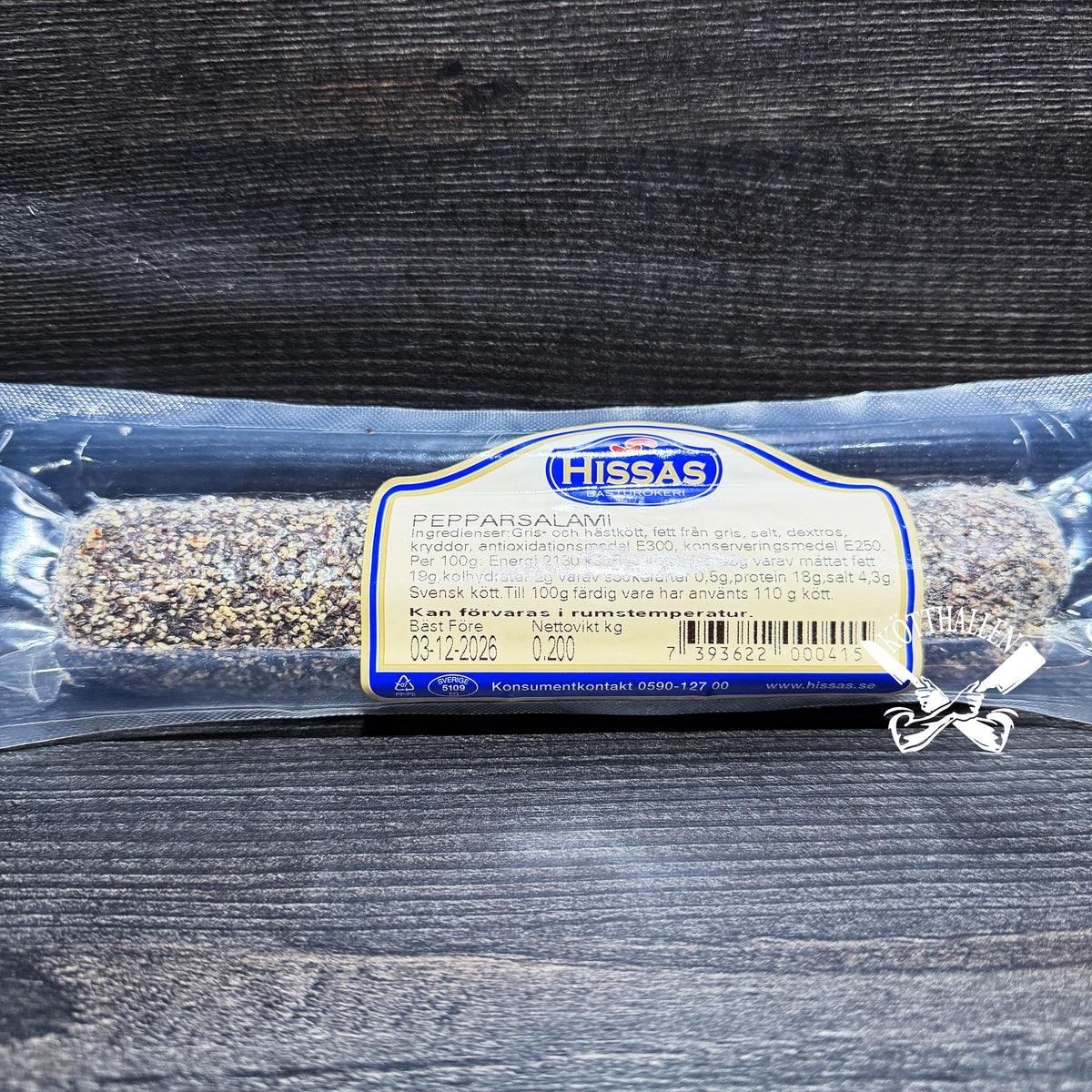 PEPPARSALAMI, HISSAS BASTURÖKERI