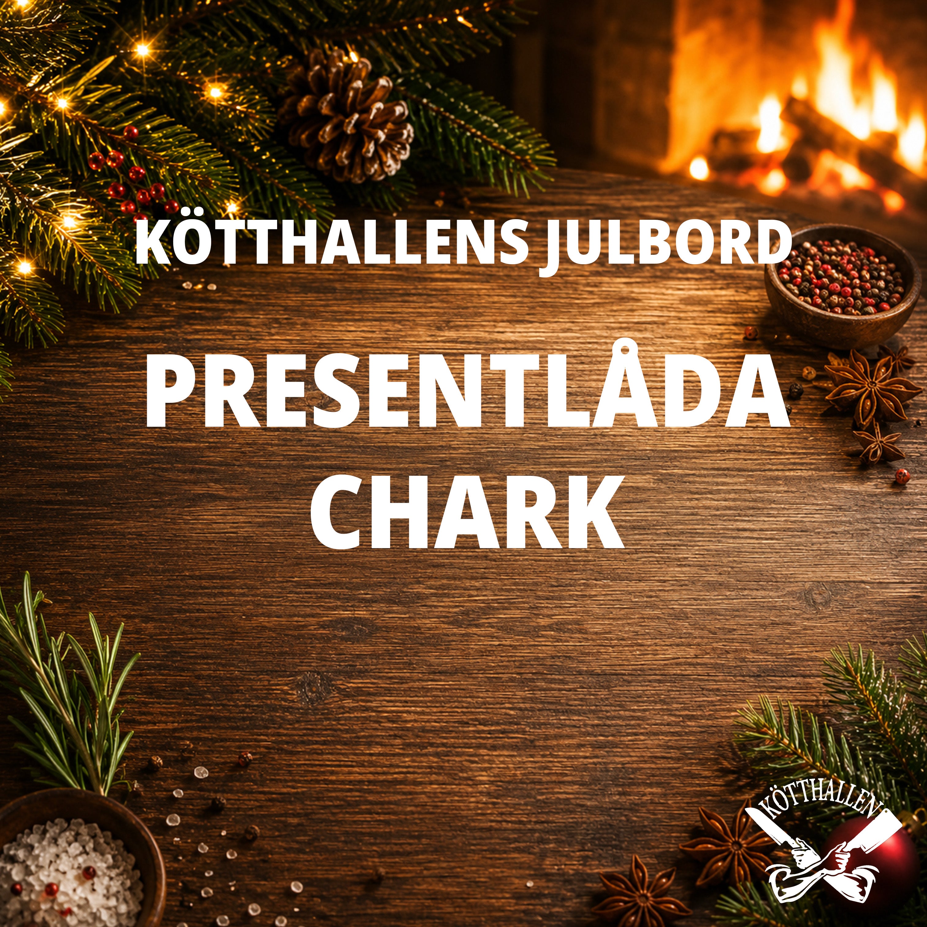 -HEMLEVERANS- PRESENTLÅDA CHARK