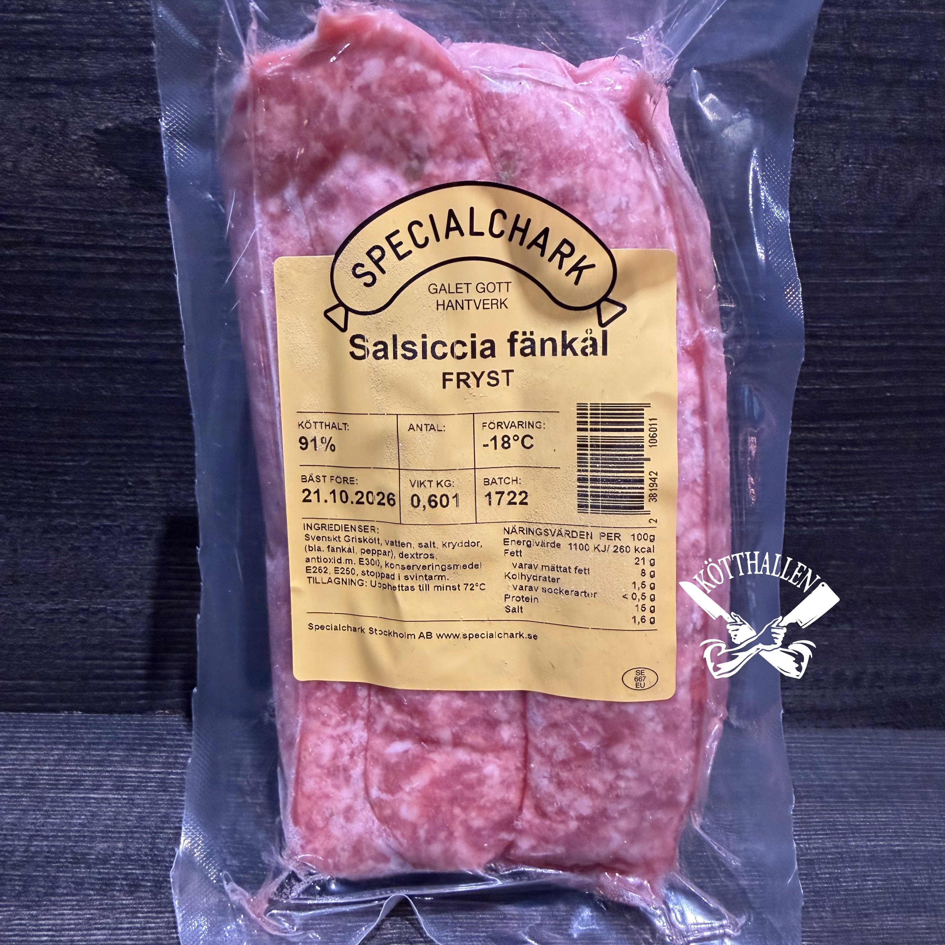 SALSICCIA FÄNKÅL, SPECIALCHARK